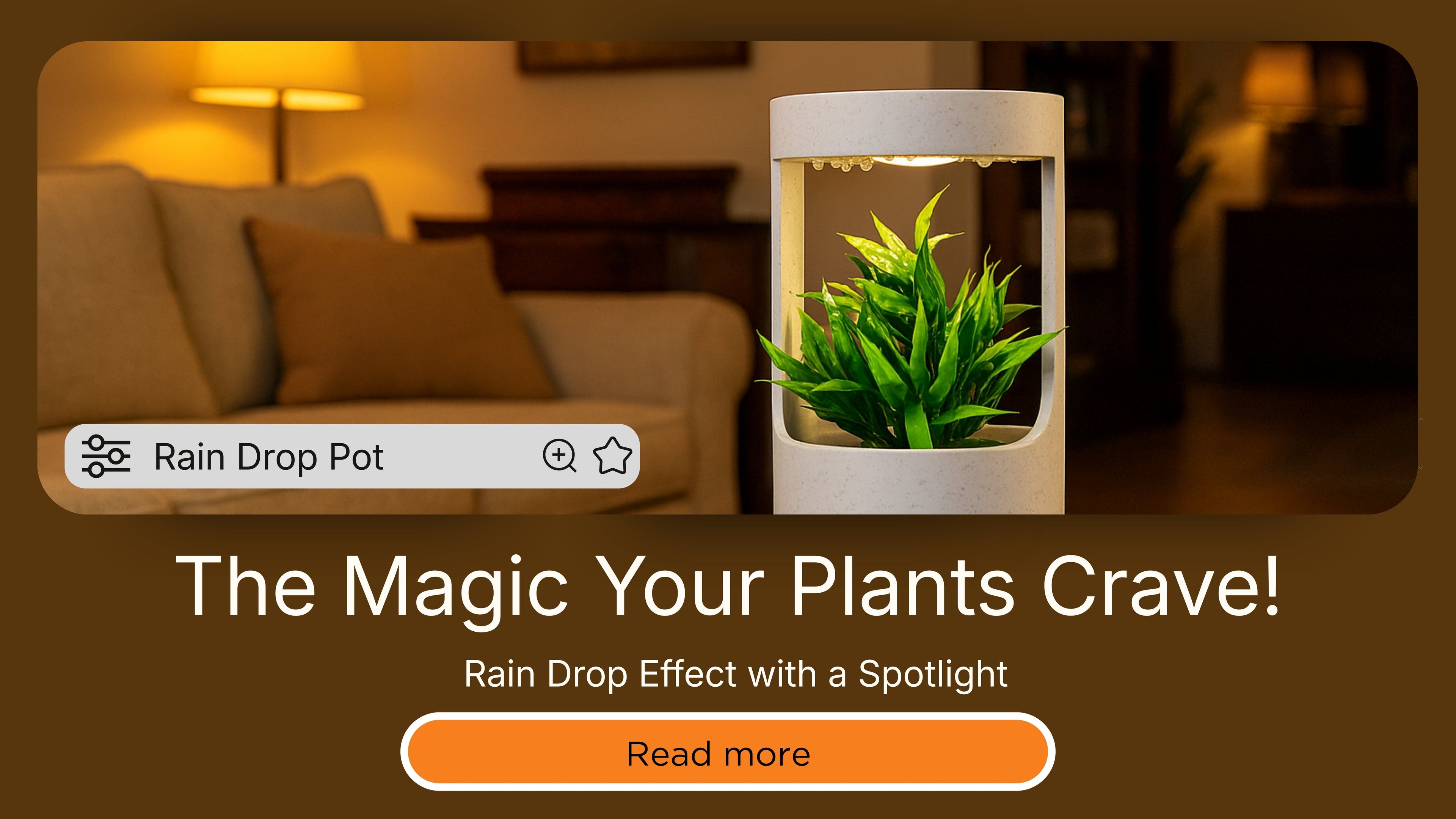Transform Your Space with India's 1st pot with Rainfall Effect - 3D Printed