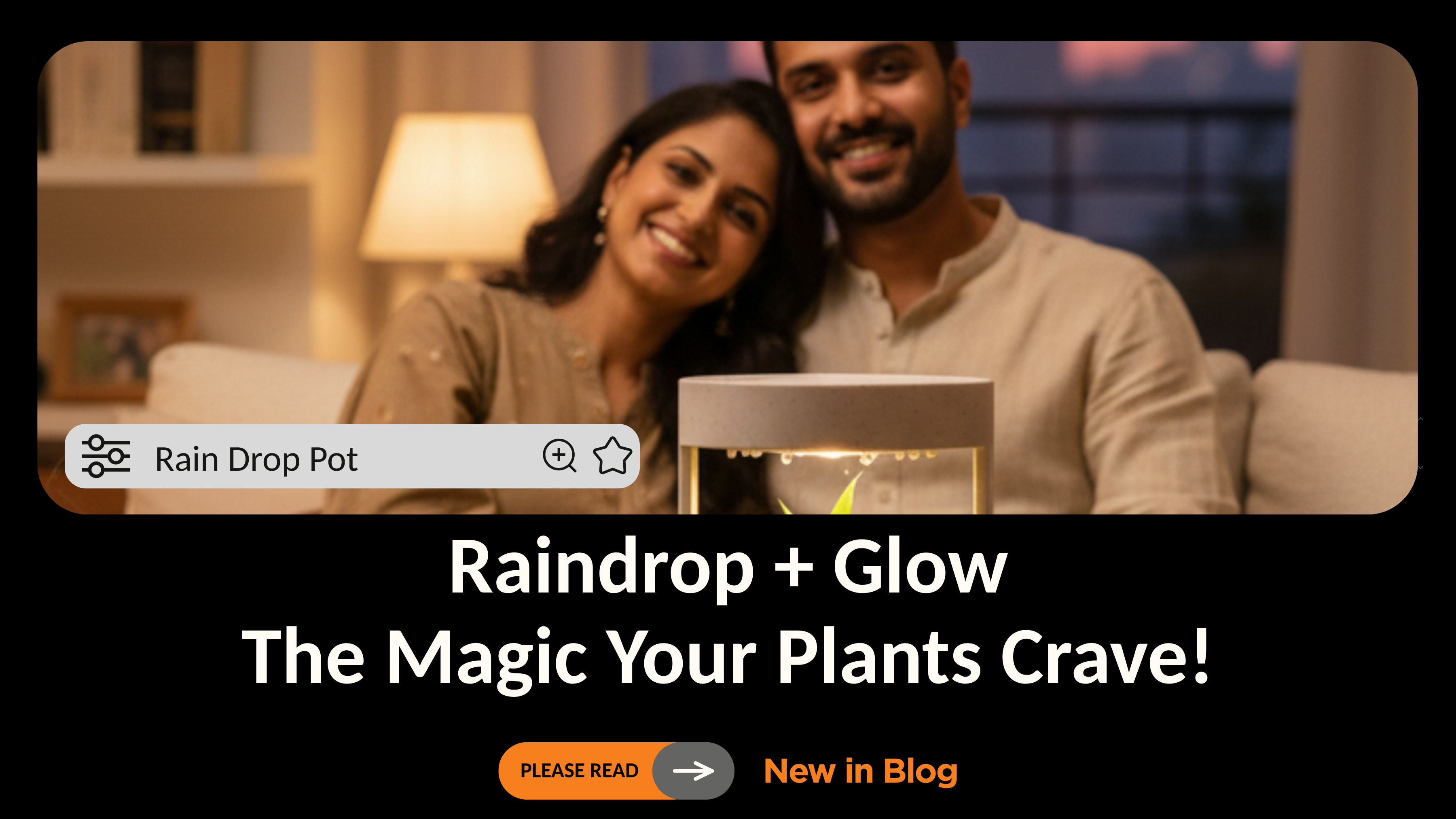 Transform Your Space with India's 1st pot with Rainfall Effect - 3D Printed