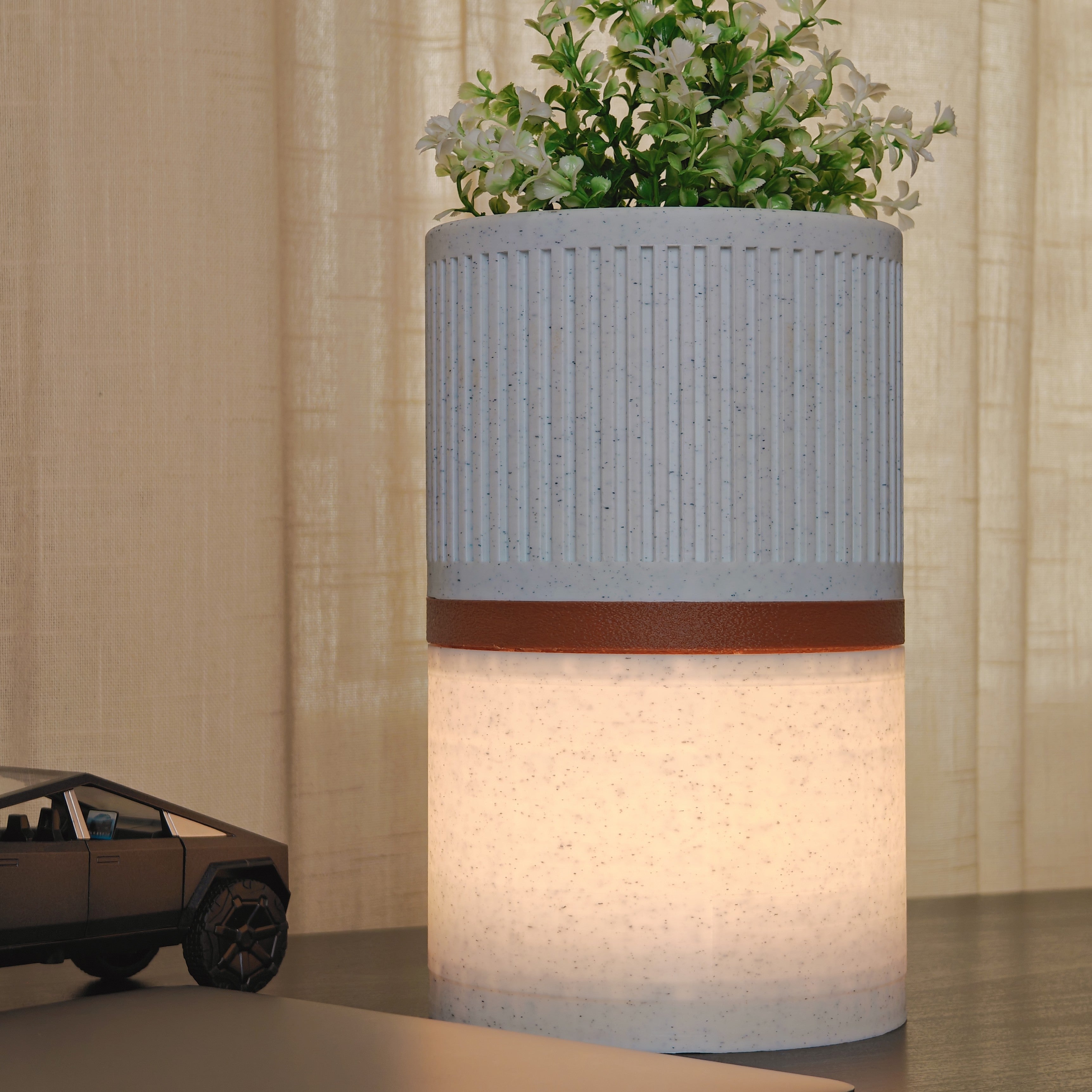 Zyra Glow Pot – 3D Printed Hybrid Lamp-Pot