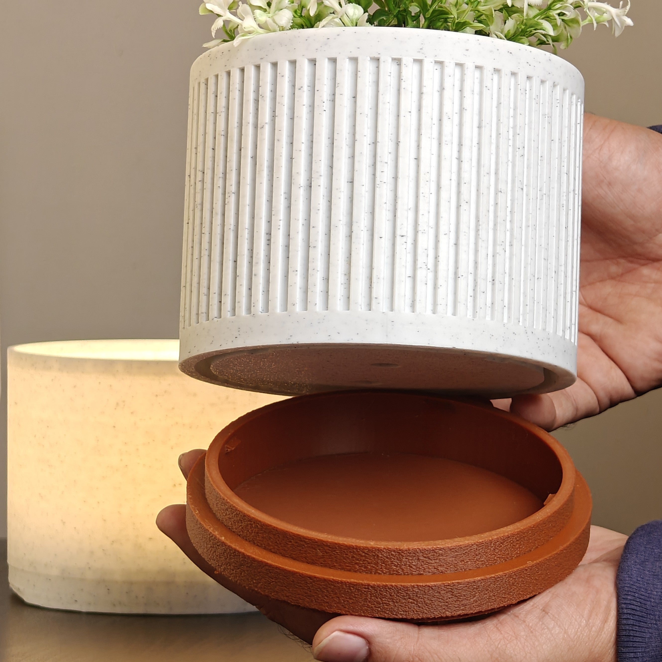 Zyra Glow Pot – 3D Printed Hybrid Lamp-Pot