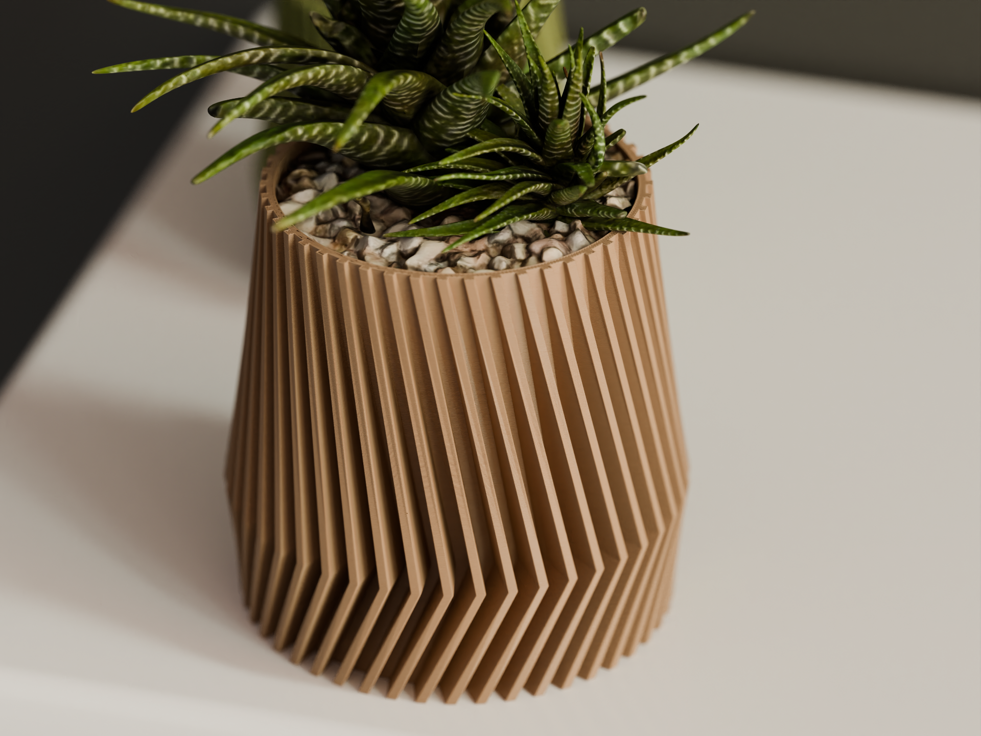 Ribbed Indoor Pot