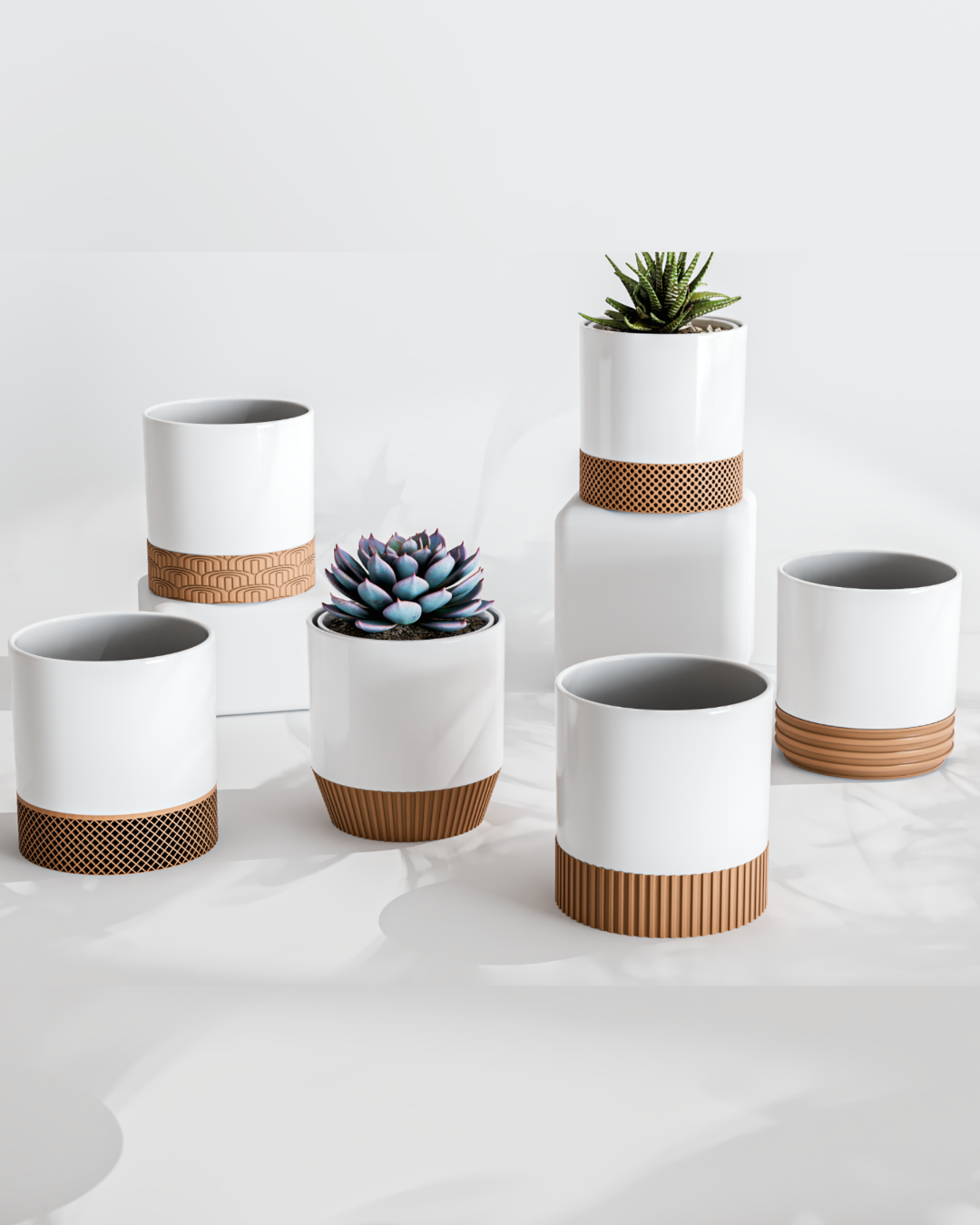 Jazz Pots - Set of 6 Pots - Stylish Indoor Pots